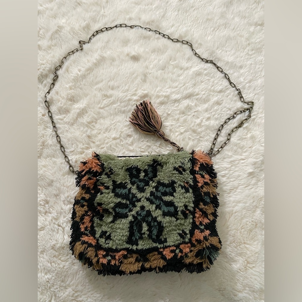 Grace & Lace Shag Bag Clutch, NEW